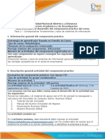 Guía para El Desarrollo Del Componente Práctico y Rúbrica de Evaluación - Unidad 1 - Fase 2 - Conceptualizar Fundamentos y Tipos de Sistemas de Información