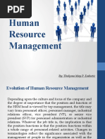 Human Resource Management: By: Tholyma May P. Embatic