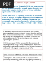 Determination of Chemical Oxygen Demand