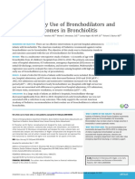 Early Use of Bronchodilators and Outcomes in Bronchiolitis. PEDIATRICS AGOST 2021 OK OK