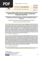 Penentuan Aktivitas Antioksidan Dan Kandungan Flavonoid Total Ekstrak Daun Papasan (Coccinia Grandis L.) Berdasarkan Perbedaan Pelarut Polar