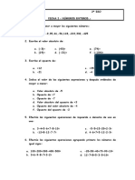 Ficha I - Números Enteros