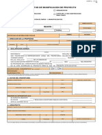 3.6 Solicitud Modificacion de Proyecto Loteo Urbanizacion