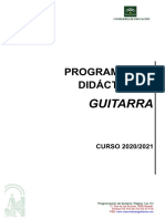 Programacion Didactica de Guitarra 2020-21