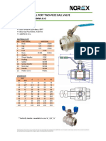 NOREX Ball Valve - SS 2PC (NEW)