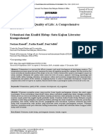 Urbanization and Quality of Life: A Comprehensive Literature Urbanisasi Dan Kualiti Hidup: Satu Kajian Literatur Komprehensif