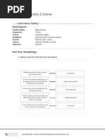 General Chemistry 2 Online: Laboratory Safety