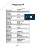 Approved Contractors: Last Updated: 6th January 2020