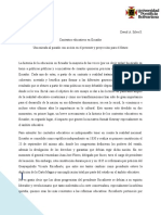 Ensayo Historia de La Educación en Ecuador