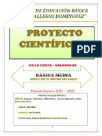 Proyecto Cientifico 3, Básica Media 7mo