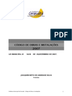 Gravatá-PE-codigo de Obras e Instalacoes Lei 3428-2007