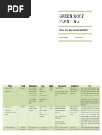 Green Roof Planting: (Type The Document Subtitle)