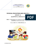 Physical Education and Health 2: Grade 11 Quarter 4, Module 6