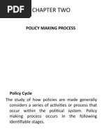 Chapter Two: Policy Making Process