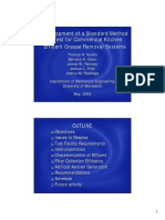 Development of A Standard Method of Test For Commercial Kitchen Effluent Grease Removal Systems