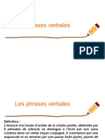 L'Organisation de La Phrase Verbale