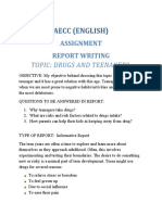 Aecc (English) : Assignment Report Writing