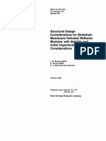 Structural Design Considerations For Stretched-Membrane Heliostat Reflector Modules With Stability and Initial Imperfection Considerations