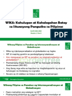 Module 1 - Kahulugan at Kasaysayang NG Wikang Pambansa Part 1