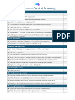 OSCE Checklist Cervical Screening Smear