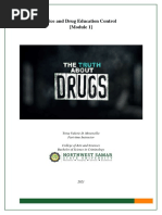 Vice and Drug Education Control (Module 1) : Trina Valerie D. Merencillo Part-Time Instructor