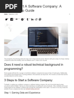 How To Start A Software Company - A Step-by-Step Guide