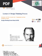 Lecture-3: Design Thinking Process: School of Electronics& Communication Engineering