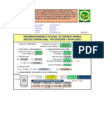 Predimensionamiento de Vigas de Concreto Armado (Metodo Convencional, Por Categoría Y Aporticado)