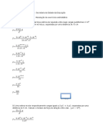 Exercícios - Força Eletrostática