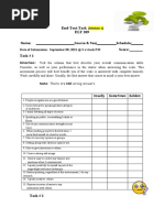 End-Text-Task ELT 209: (Module 1)