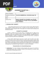 Learner'S Packet No. 1: Quarter 1