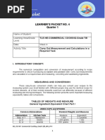 Learner'S Packet No. 4 Quarter 1: Name of Student: Learning Area/Grade Level: Date: Week 4 Activity Title