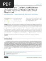 Single Bus and Dual Bus Architectures of Electrical Power Systems For Small Spacecraft