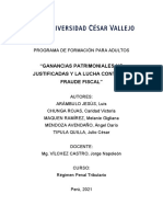 Ganancias Patrimoniales No Justficadas y La Lucha Contra El Fraude Fiscal