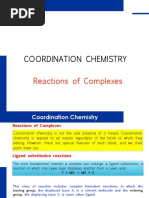 Unidad 3 - Parte 1 - Reacciones de Complejos de Coordinación