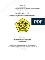 Tugas Dimensi 8. Peran Masyarakat