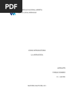 Informe. La Andragogía y La Educacion A Distancia