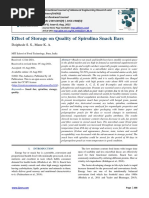 Effect of Storage On Quality of Spirulina Snack Bars