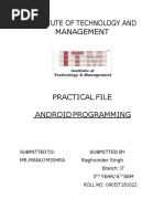 Android Practical File (IT-602)