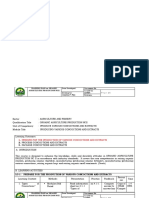 Training Plan On Organic Agriculture Production Ncii Date Developed: Document No. Issued By: Ldndi - 1 Develop By: Jimelyn P. Pido Revision