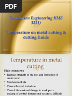 L8. Temperature in Cutting and Cutting Fluids