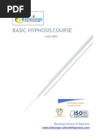 Basic Hypnosis Course - June 2021