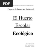 Proyecto Ambiental Huerto Escolar