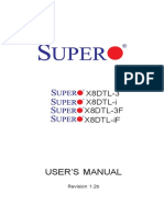 User'S Manual: X8DTL-3 X8DTL-i X8DTL-3F X8DTL-iF