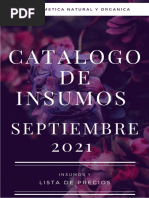 SEPTIEMBRE CATALOGO Y LISTA DE PRECIOS Mexico COSMETICA NATURAL