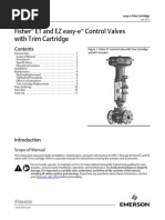 Fisher ET and EZ Easy e Control Valves With Trim Cartridge: Scope of Manual