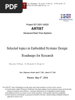 Advanced Real-Time Systems ARTIST Project IST-2001-34820 BMW 2004