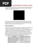 Cálculo de Un Preamplificador en Emisor Común