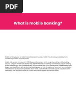 What Is Mobile Banking