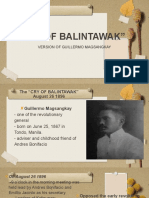 Cry of Balintawak - Guillermo Magsangkay